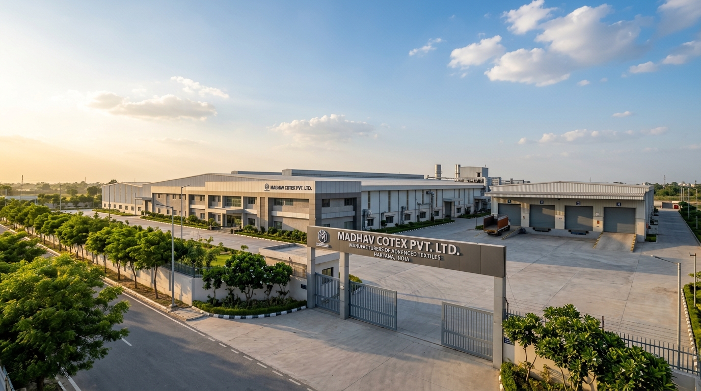 Madhav Cotex manufacturing campus exterior, Kharkhoda Sonipat