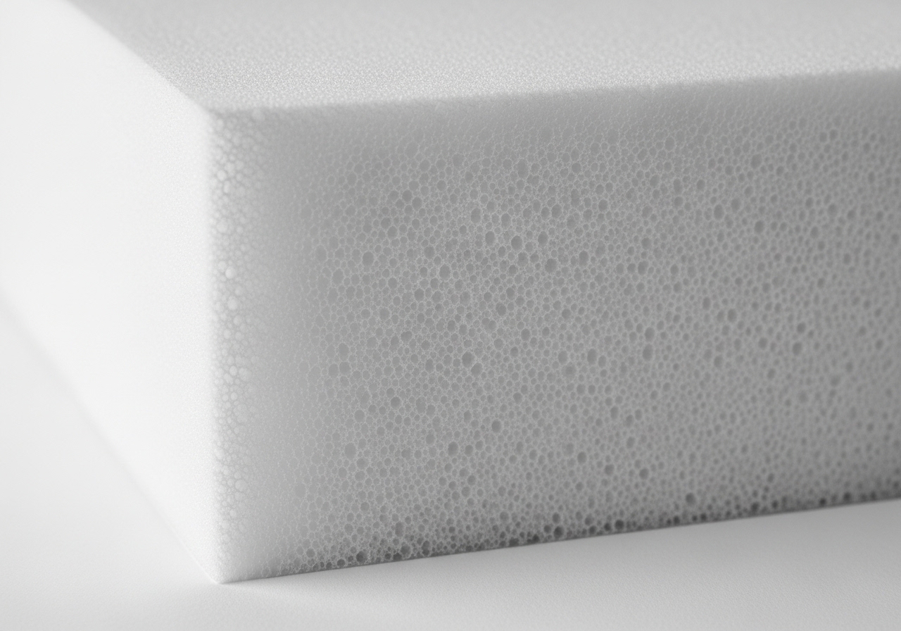 HR foam cross-section showing fine open-cell structure